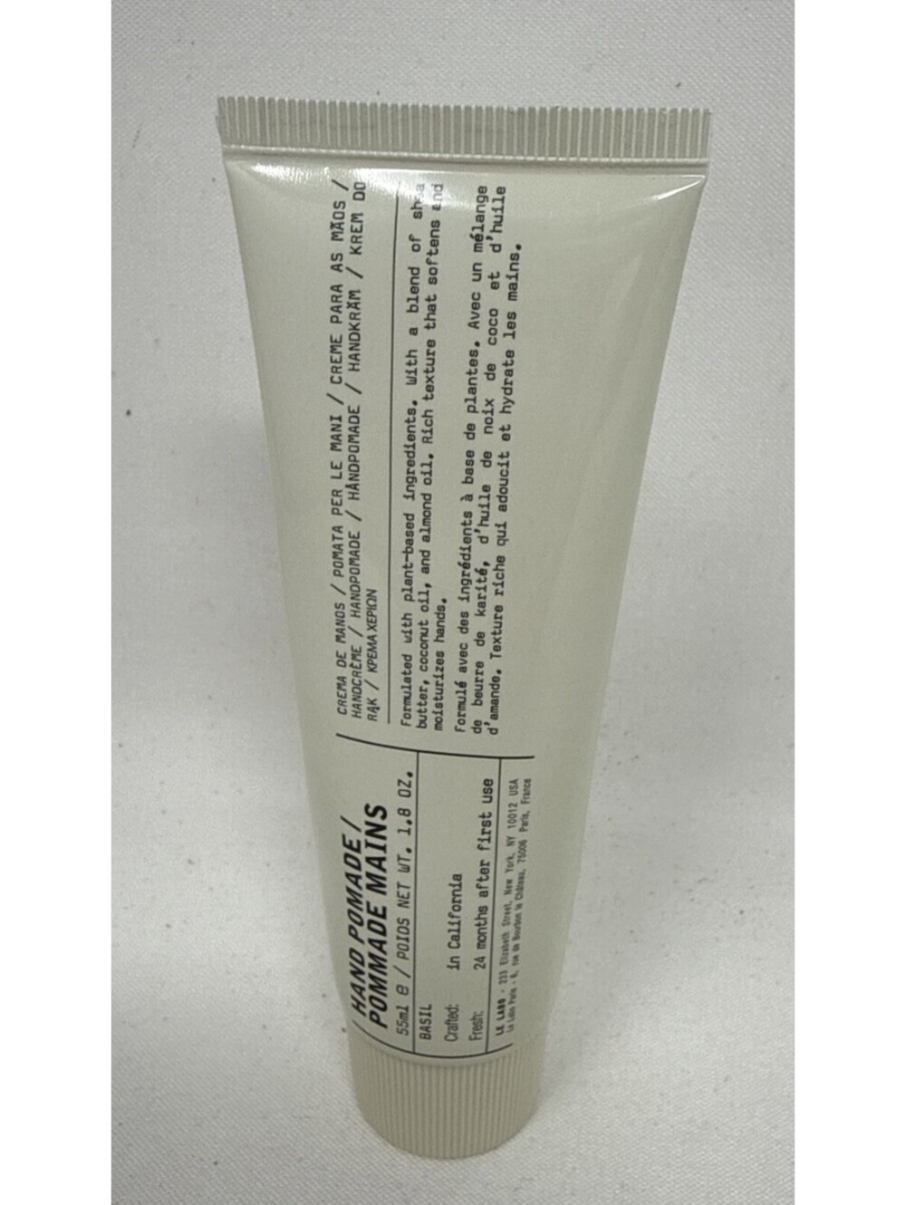Le Labo Hand Pomade Basil 55ml/1.8oz Shea Butter Moisturizer Vegan Sealed New